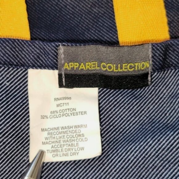 McDonald's Employee Denim Apron With Yellow Adjustable Straps & Ties RMHC NWOT - Picture 8 of 9